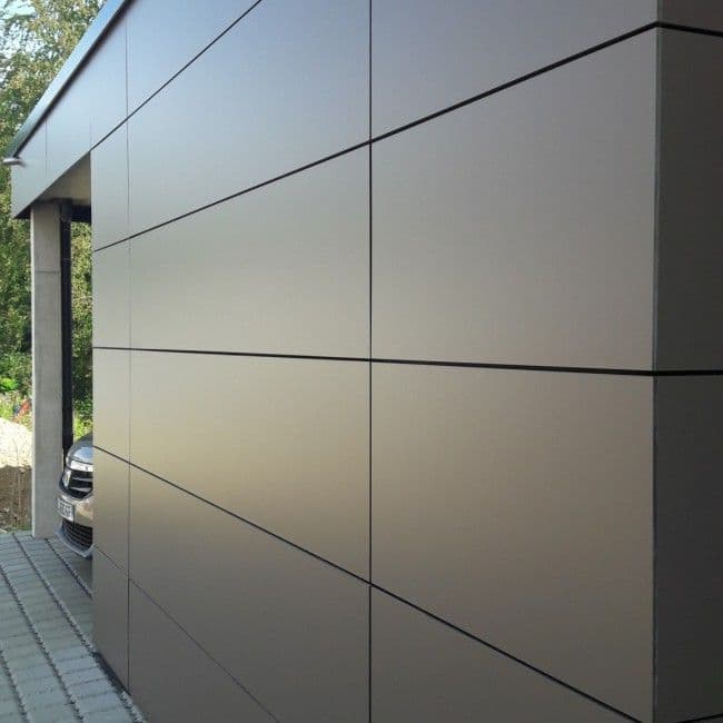 Façade en panneau composite aluminium